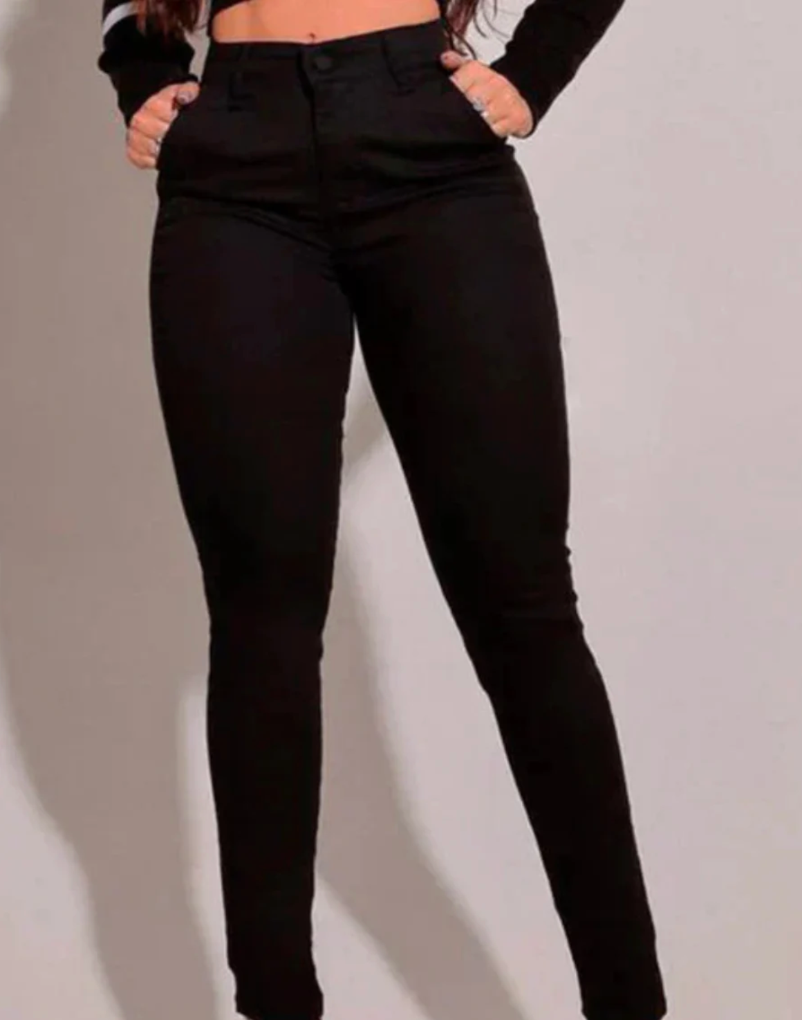 Kit 2 Calças Jeans Femininas Cintura Alta