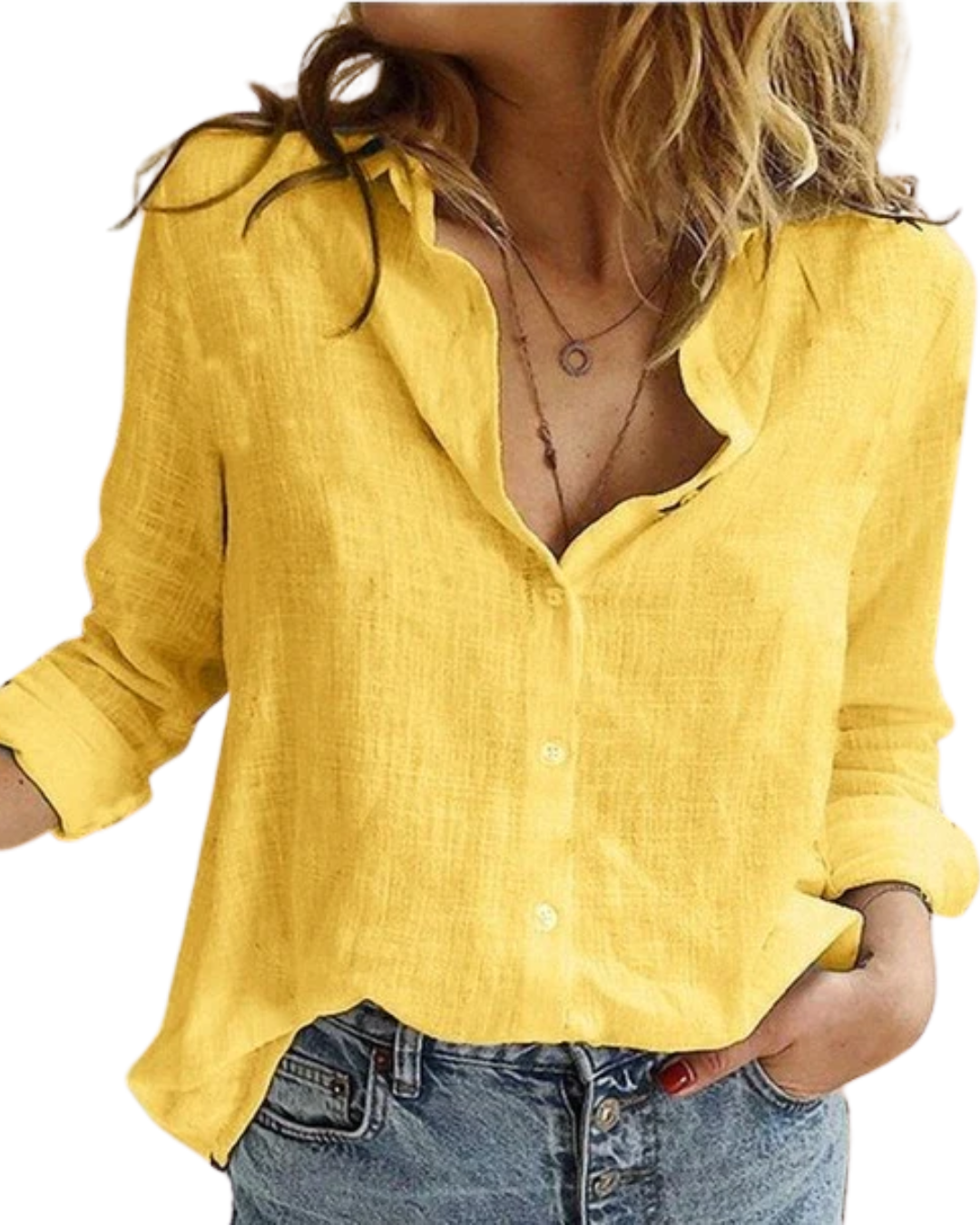 Camisa de Linho Feminina Helena