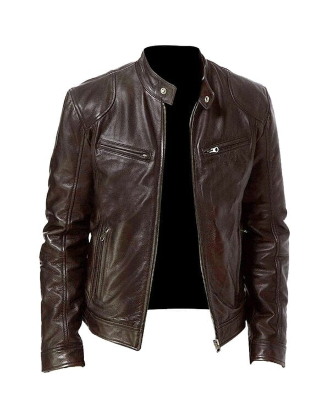 Jaqueta de Couro Masculina Racer