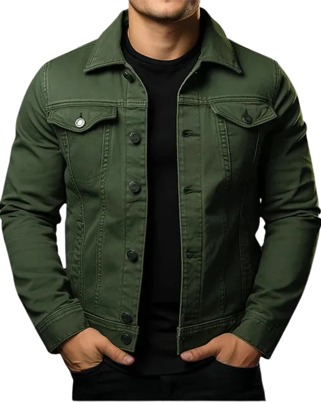 Jaqueta Jeans Masculina Slim