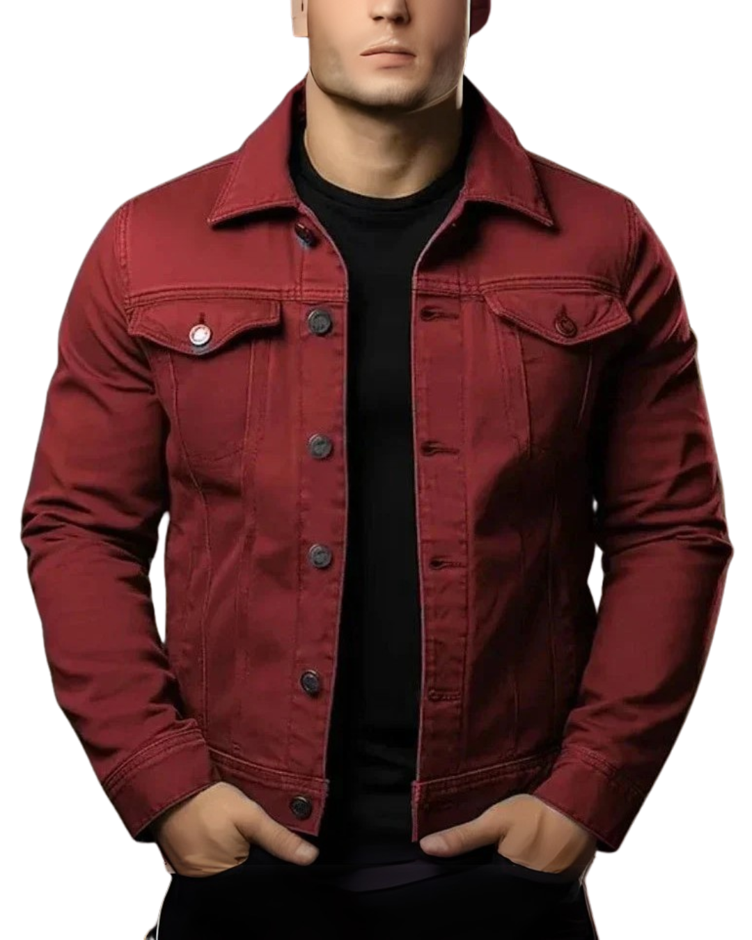 Jaqueta Jeans Masculina Slim