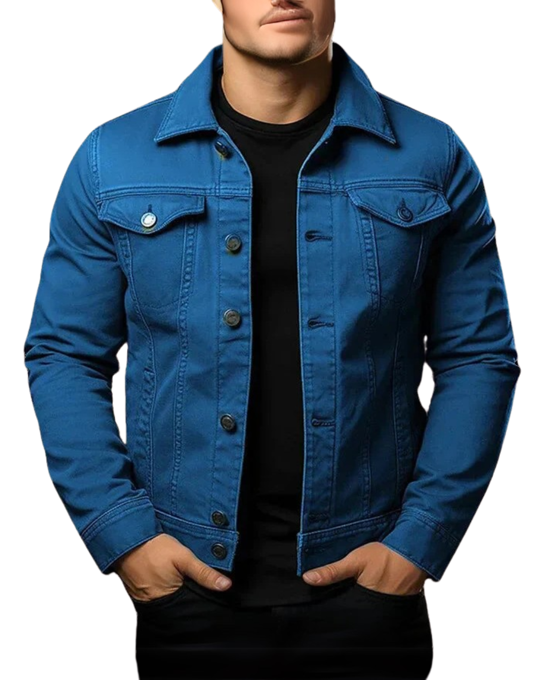 Jaqueta Jeans Masculina Slim